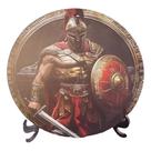 Placa Aluminio Tema Militar Guerreiro Espartano Decoração