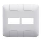 Placa Aria 2 Módulos 4x4 Branco Tramontina Placa Aria 2 Módulos 4x4 Branco Tramontina