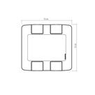 Placa aria branca 02 modulo 4x4 - tramontina