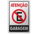 Placa Atenção - Garagem 20 x 30