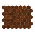 Placa Autoadesiva Mosaico Bronze PVC Revestimento Decorativo para Parede Impermeável Placa Autoadesiva Mosaico Bronze PVC Revestimento Decorativo para Parede Impermeável
