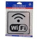 Placa Autocolante Sinalize WIFI 12x12cm Placa Autocolante Sinalize WIFI 12x12cm