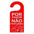 Placa Aviso De Porta Maçaneta Por Favor Não Perturbe Flork