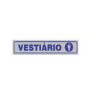 Placa Aviso Sinalização Portas Vestiário Masculino 25cmx5cm