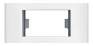 Placa + bastidor 1 modulo embutir para moveis branco pezzi Placa + bastidor 1 modulo embutir para moveis branco pezzi