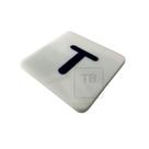 Placa Braille para Sinalização de Pavimento - 10 unidades