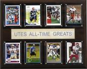 Placa C&I Collectables NCAA Football Utah Utes, os melhores de todos os tempos Placa C&I Collectables NCAA Football Utah Utes, os melhores de todos os tempos