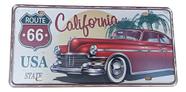 Placa Carro Antiga Vintage Retro Metal Decor Usa California6