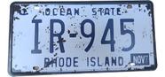 Placa Carro Antiga Vintage Retro Metal Decor Usa Rhode Islan