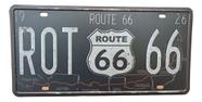 Placa Carro Antiga Vintage Retro Metal Decor Usa Route 66 Us