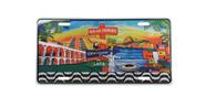 Placa Carro Decorativa Lembrança do Rio De Janeiro Cristo souvenir