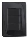 Placa cega + bastidor 2x4 tendenza preto - pezzi