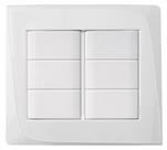 Placa cega+bastidor 4*4 tendenza branco pezzi