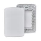 Placa Cega Steck Miluz Schneider 4x2 Com Suporte Branco