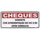 Placa Cheque 30 x 13 Cm PS150 Encartale