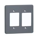 Placa Cinza 4x4 Para 6 Interruptores Pial 8533