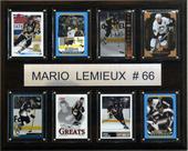 Placa colecionável C&I Mario Lemieux Pittsburgh Penguins da NHL