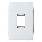 Placa Com Suporte 1 Seção Vertical 4 x 2 Branca LINHA ILUS 5TG99022 SOPRANO Placa Com Suporte 1 Seção Vertical 4 x 2 Branca LINHA ILUS 5TG99022 SOPRANO