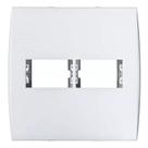 Placa com Suporte 2 Seções + 2 Seções 4 x 4 Branca linha ILUS 5TG99031