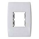 Placa Com Suporte 2 Seções 4 x 2 Branca LINHA ILUS 5TG99024 SOPRANO
