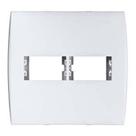 Placa Com Suporte 2Seções Seoaradas 4x4 Branca Linha ILUS 5TG99030 SOPRANO