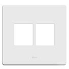 Placa Com Suporte 4 Postos Horizontais 4x4 Branco - Simon
