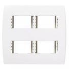 Placa Com Suporte 4 Seções Separadas 4x4 Branca Linha Ilus 5TG99032 SOPRANO