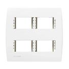 Placa Com Suporte 4 Seções Separadas 4x4 Branca Linha Ilus 5TG99032 - SOPRANO