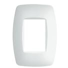 Placa com Suporte 4"" x 2"" 3 Módulos Horizontais Elegance - 2377 - FAME