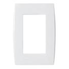 Placa com Suporte 4 x 2 3 Seções Branca Linha Ilus 5TG99026 SOPRANO