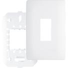 Placa com Suporte 4""x2"" 1 Módulo Vertical - 3634 - FAME Placa com Suporte 4""x2"" 1 Módulo Vertical - 3634 - FAME