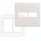 Placa Com Suporte 4""x4"" 2 Módulos Horizontal - 3639 - Fame Placa C-suporte 4x4 2 Modulos Horizontal 003639