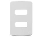 Placa Com Suporte 4X2 2 Posições Branco Composé