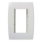 PLACA COM SUPORTE 4x2 3 SECOES BRANCA LINHA ILUS 5TG99026 SOPRANO
