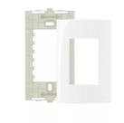 Placa com Suporte 4x2 Branco - Sleek