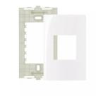 Placa com Suporte 4x2 Branco - Sleek