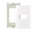 Placa com Suporte 4x2 Branco - Sleek