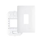 Placa com Suporte Fame Habitat 4x2 para Módulo Vertical Branco Placa com Suporte Fame Habitat 4x2 para Módulo Vertical Branco