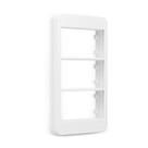 Placa com suporte p/ condulete 3/4" 3 postos Sleek Branco MG