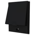 Placa Com Tampa Para 2 Módulos Aréa Externa Cor Preta B.lux