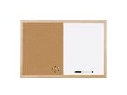 Placa combinada de cortiça e apagável a seco Mastervision 18x24cm