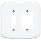Placa Conjunto Fame Blanc 4X4 F-12 - 1 Interruptor Vertical + 2 Interruptores Horizontais - 945