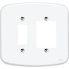 Placa Conjunto Fame Blanc 4X4 F-12 - 1 Interruptor Vertical + 2 Interruptores Horizontais - 945