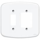 Placa Conjunto Fame Blanc 4X4 F-12 - 1 Interruptor Vertical + 2 Interruptores Horizontais - 945
