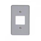 Placa Conjunto Ilumi Cinza 4X2 - 2 Interruptores - 1350 ./ Kit Com 10 Peças