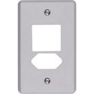 Placa Conjunto Ilumi Cinza 4X2 - 2 Interruptores + I Tomada - 13430 - Kit C/10 Pecas