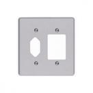 Placa Conjunto Ilumi Cinza 4X4 - 3 Interruptores + 1Tomada - Kit C/10 Pecas