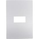 Placa Conjunto Ilumi I9-Inove Branco 4X2 1 Modulo Horizontal Com Suporte - 96070
