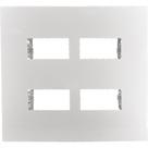 Placa Conjunto Ilumi I9-Inove Branco 4X4 2 Modulos + 2 Modulos Separados Horizontais Branca - 97070