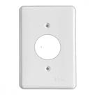 Placa Conjunto Ilumi Stylus Branco 4X2 - 1 Tomada Redonda - 2048